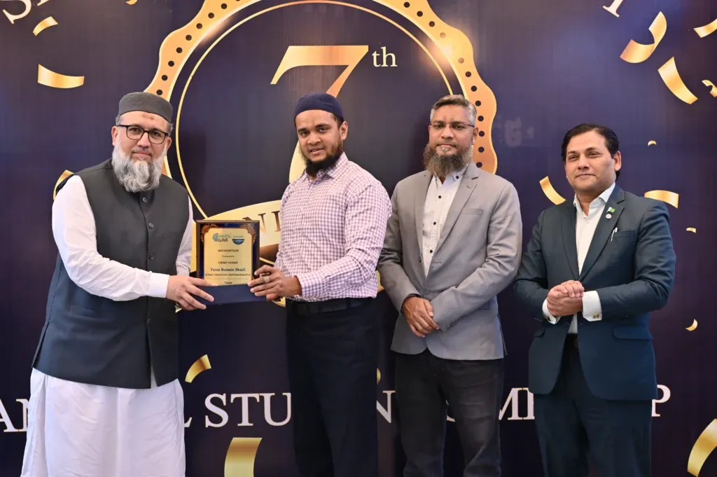 Award presentation with guests on stage, Sherdil 7th anniversary 2024