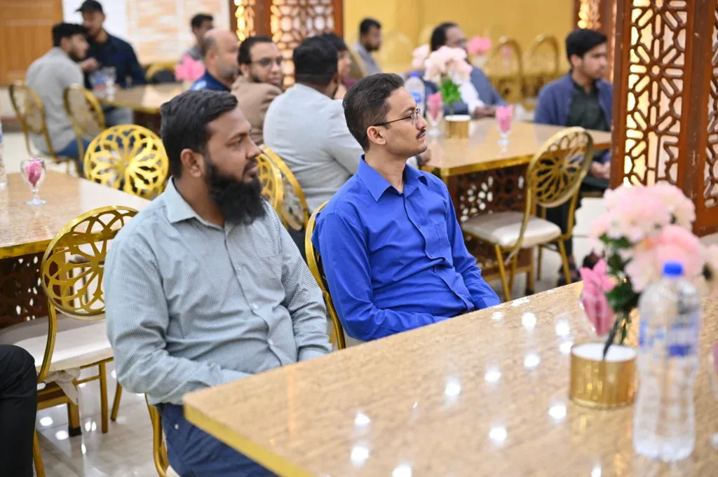 Students seated at dinner tables, Sherdil Annual Students Meetup 2024