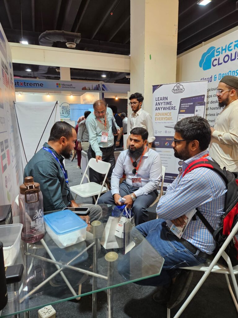 Visitors seated in the Sherdil booth lounge, ITCN Asia 2026 Karachi