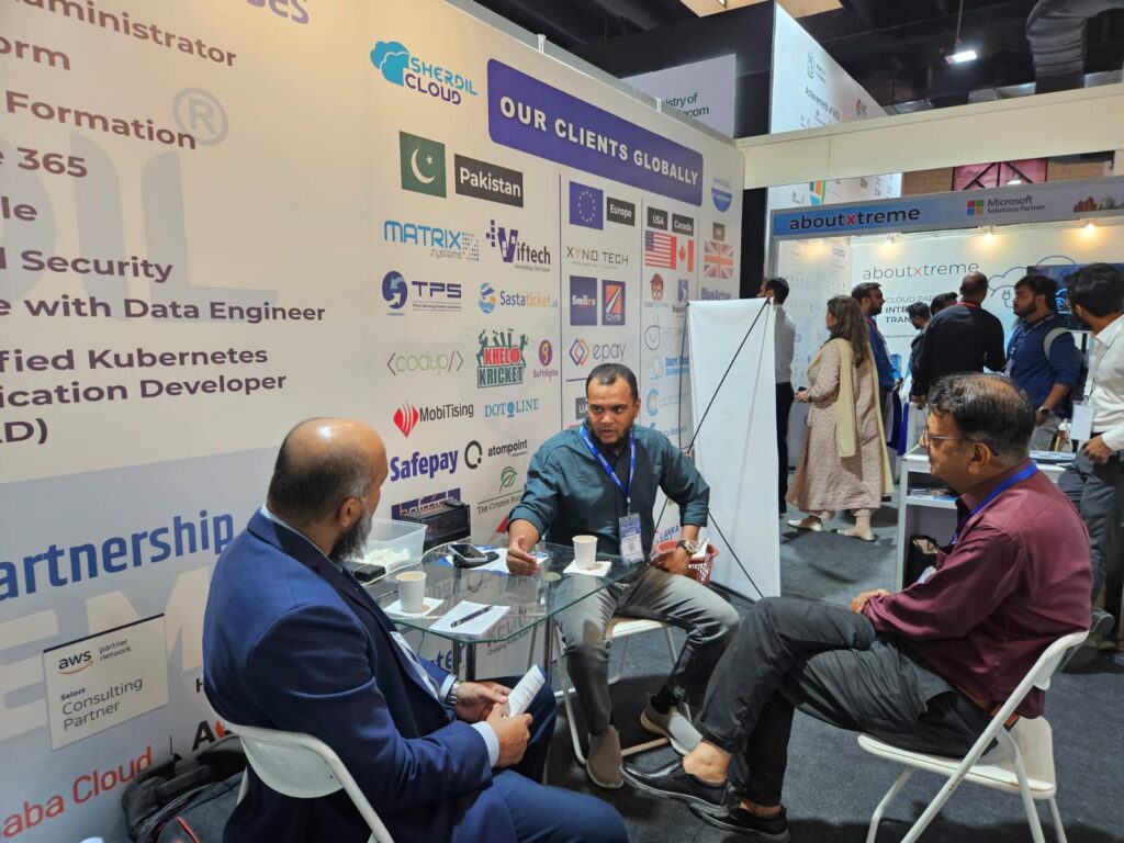 Meeting in the Sherdil Cloud partnership area, ITCN Asia 2026 Karachi