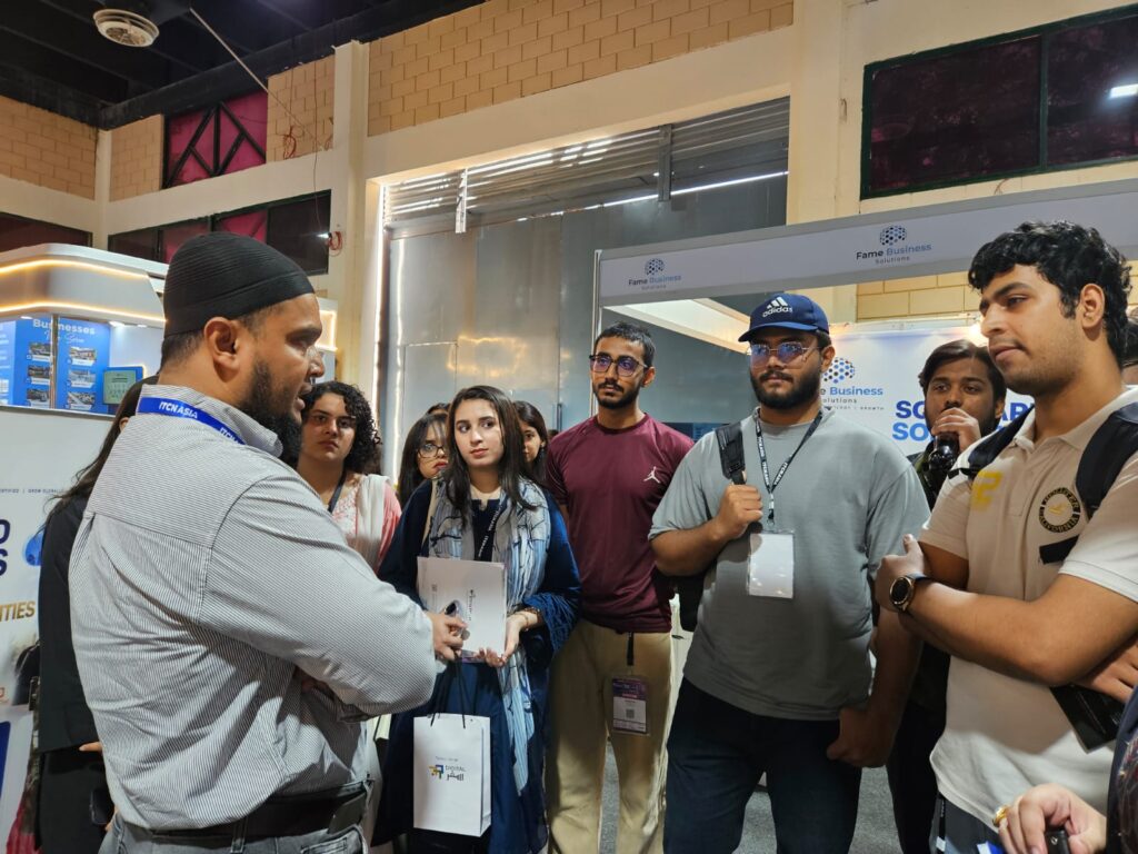 Group of students listening to a Sherdil representative, ITCN Asia 2026